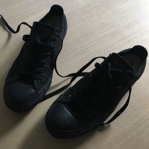 All Black Converse